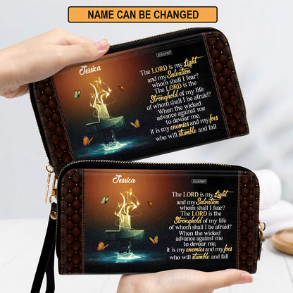 Must-Have Personalized Clutch Purse - The Lord Is The Stronghold Of My Life NUM481