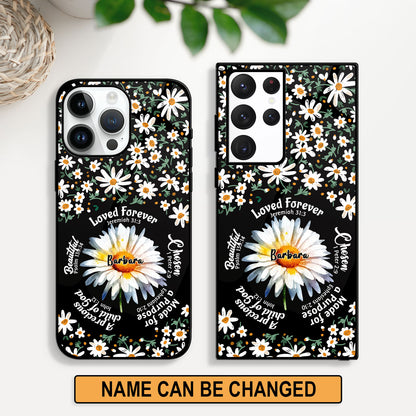 Jesuspirit | Personalized Daisy Phone Case | What God Says About You | Gift For Christian Friends PCHN07