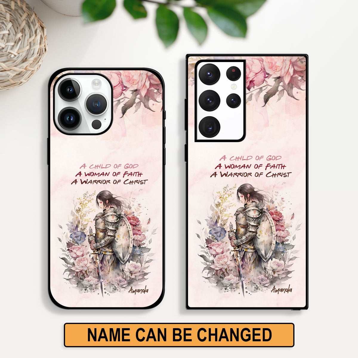 Jesuspirit | Spiritual Gift For Christian Ladies | Personalized Phone Case | A Warrior Of Christ PCHN09