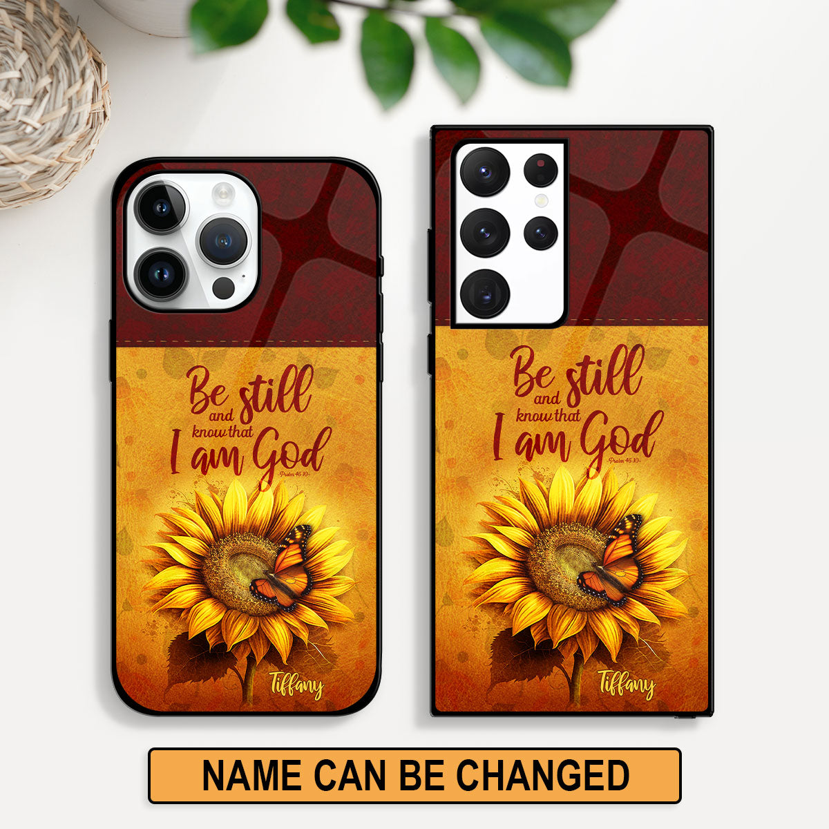Jesuspirit | Psalm 46:10 | Be Still And Know That I Am God | Gift For Christian Ladies | Personalized Phone Case PCHN22