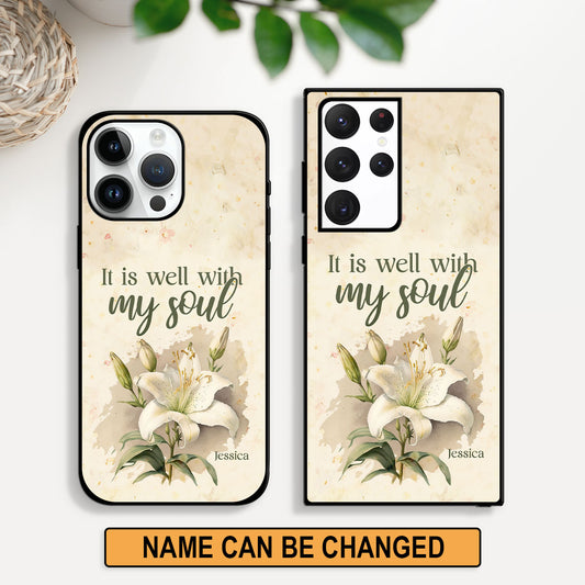 Jesuspirit | It Is Well With My Soul | Gift For Women Of God | Personalized Phone Case PCHN23