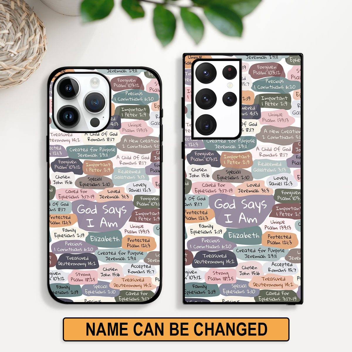 Jesuspirit | Personalized Phone Case | Worship Gift For Spiritual Ladies | What God Says About You PCHN29