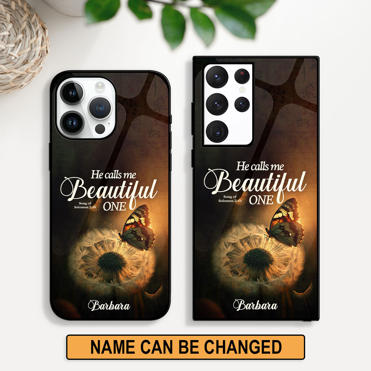 Jesuspirit | Personalized Phone Case | He Calls Me Beautiful One | Solomon 2:10 | Gift For Christian Friends PCHN18