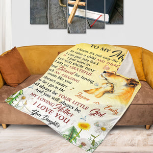 I Will Always Be Your Little Girl - Awesome Personalized Fleece Blanket For Mom HIM320