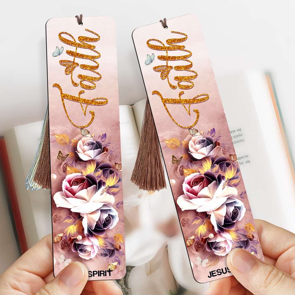 Lovely Flower Wooden Bookmarks BM16