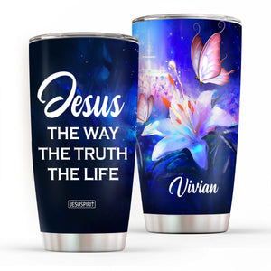 Must-Have Personalized Stainless Steel Tumbler 20oz - Jesus The Way The Truth The Life H13