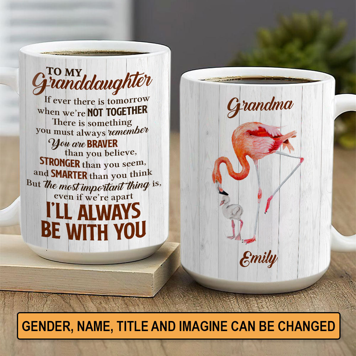 Beautiful Personalized White Ceramic Mug For Children - You Are Braver Than You Believe NUA220