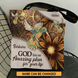 God Has An Amazing Plan For Your Life - Awesome Personalized Tote Bag NUH276