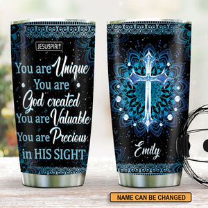 Personalized Stainless Steel Tumbler 20oz - You Are Precious In His Sight AM253