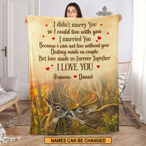 Jesuspirit | Romantic Spiritual Gifts For Christian Wife | Personalized Fleece Blanket | Love Made Us Forever Together FBH817