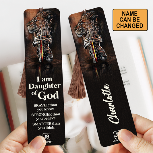 I Am Daughter Of God - Unique Personalized Wooden Bookmarks HN42