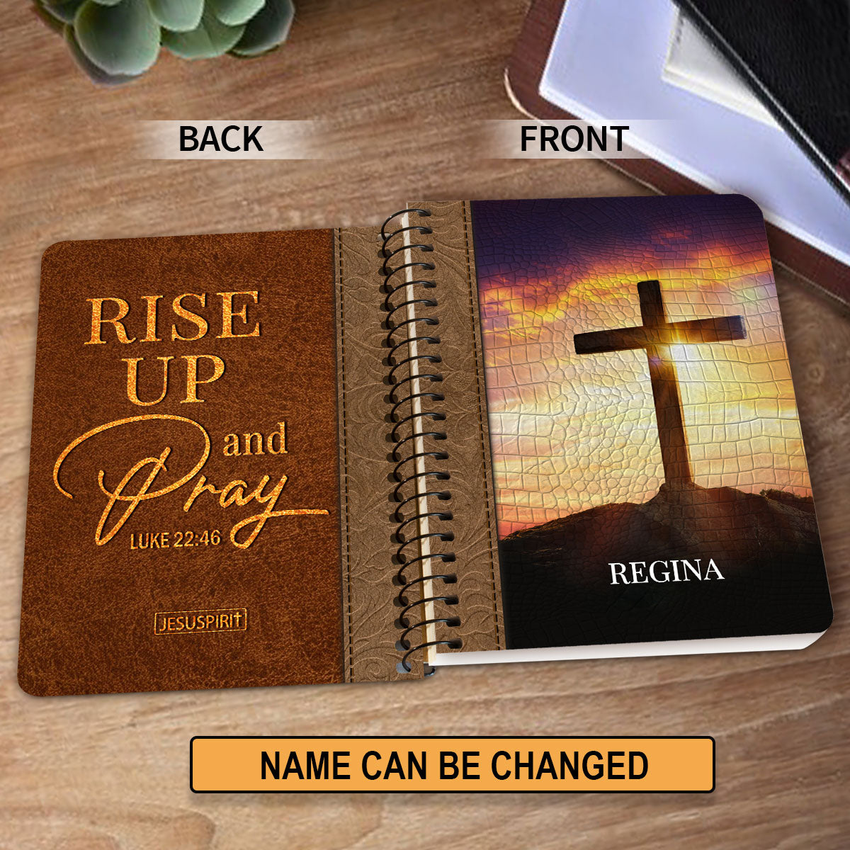 Rise Up And Pray - Beautiful Personalized Spiral Journal H10