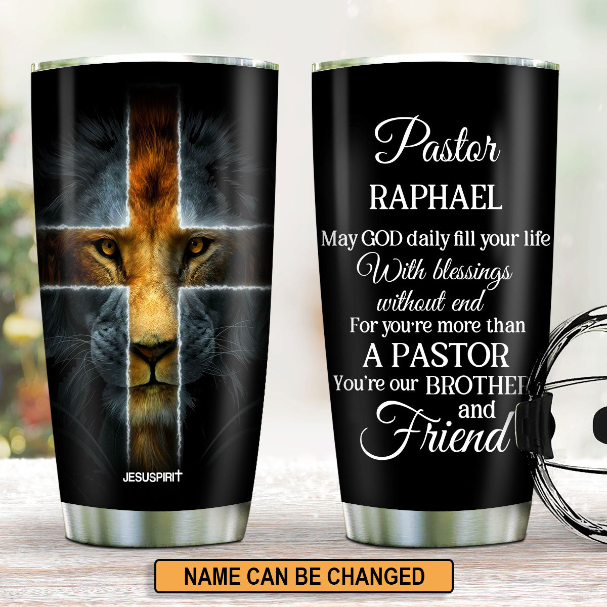 Jesuspirit Personalized Tumblers For Men - Custom 20 Oz 30 Oz  Stainless Steel Water Bottle For Coffee And Tea - Spiritual Faith Religious  Gifts For Christian Prayer: Tumblers & Water Glasses