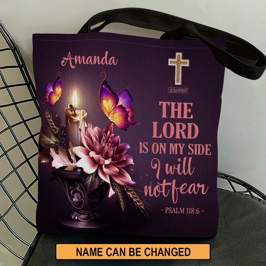 Must-Have Personalized Christian Tote Bag - I Will Not Fear H12