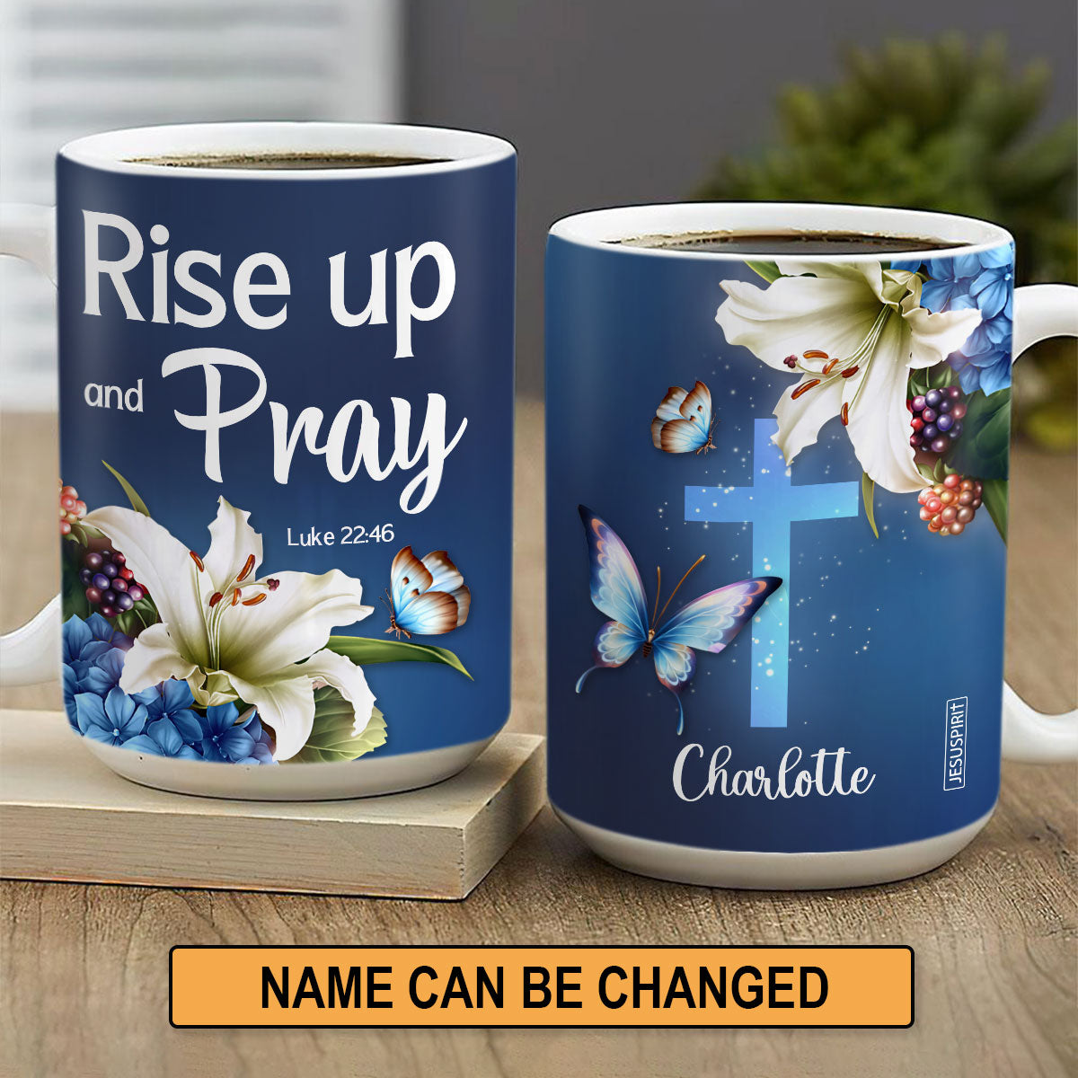 Rise Up And Pray - Beautiful Personalized White Ceramic Mug HN20