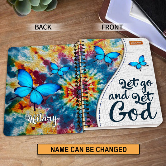 Let Go And Let God - Beautiful Personalized Spiral Journal H11