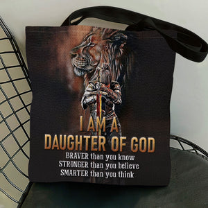 I Am A Daughter Of God - Unique Lion Tote Bag NHN155