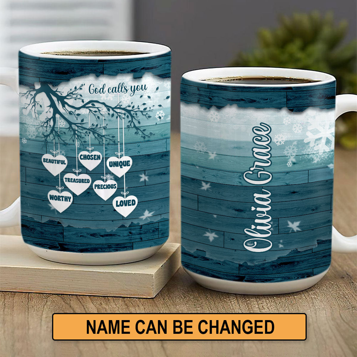 Special Christian White Ceramic Mug - God Calls You Chosen NUHN186