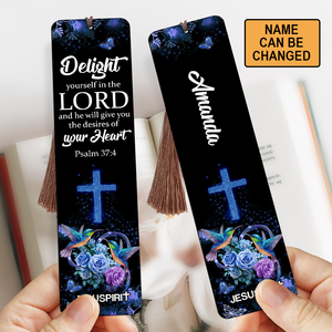 Must-Have Personalized Wooden Bookmarks - Delight Yourself In The Lord BM42
