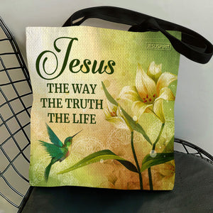 Beautiful Christian Tote Bag - Jesus The Way The Truth The Life H06