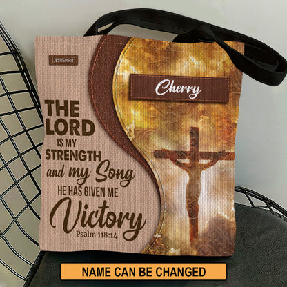 Must-Have Personalized Tote Bag - The Lord Is My Strength And My Song NUH318