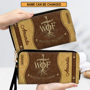 Must-Have Personalized Clutch Purse - Rooted In Christ NUHN366