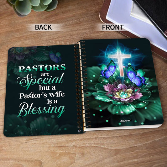 Jesuspirit | Stunning Flower Spiral Journal | Pastors Are Special But A Pastor's Wife Is A Blessing SJH717