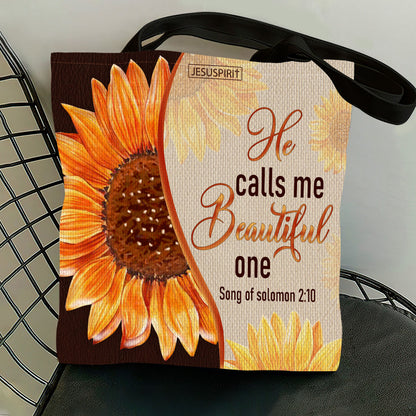 He Calls Me Beautiful One - Beautiful Christian Tote Bag AM231