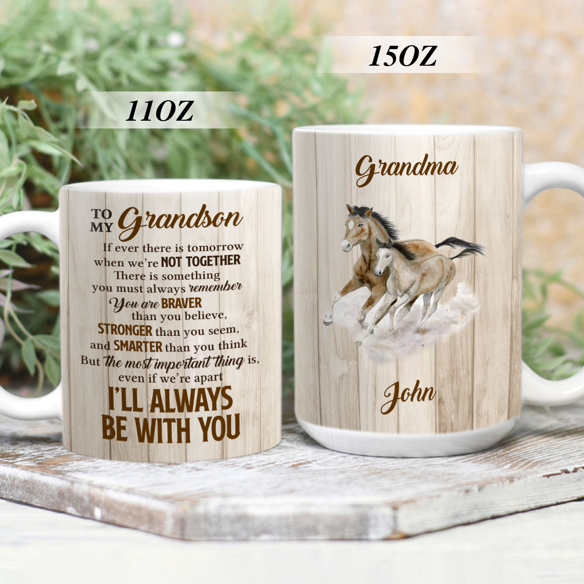 Beautiful Personalized White Ceramic Mug For Children - You Are Braver Than You Believe NUA220