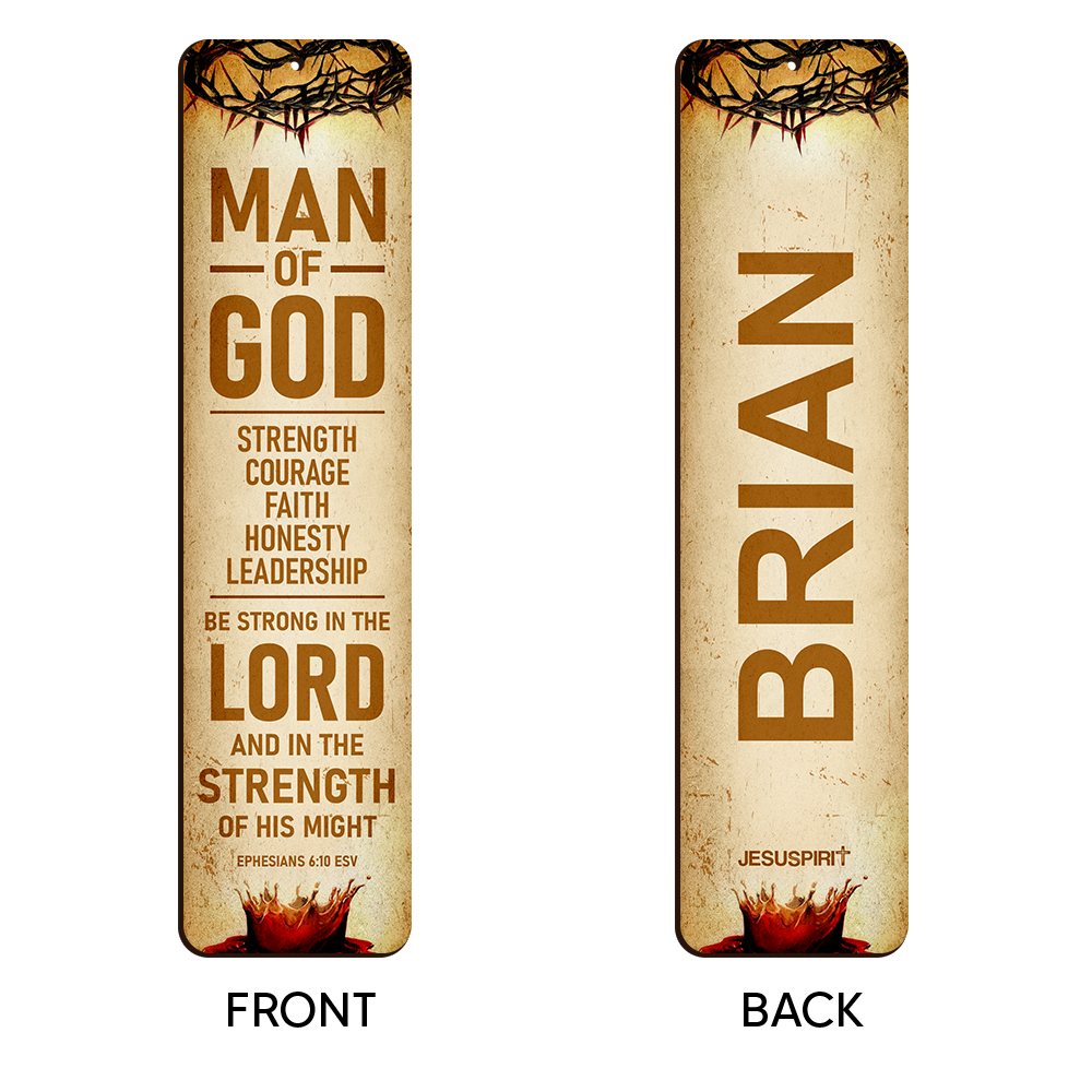 Be Strong In The Lord - Personalized Wooden Bookmarks HN32