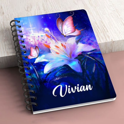 Jesus The Way The Truth The Life - Pretty Personalized Spiral Journal H13