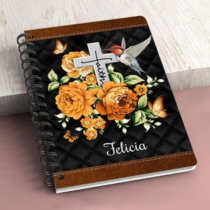 Beautiful Personalized Spiral Journal - I Will Bless The Lord At All Times NUH430