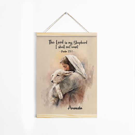 Psalm 23:1 | Jesuspirit | The Lord Is My Shepherd | Personalized Magnetic Canvas Frame | Faithful Gift For Christian Ladies MCFM05