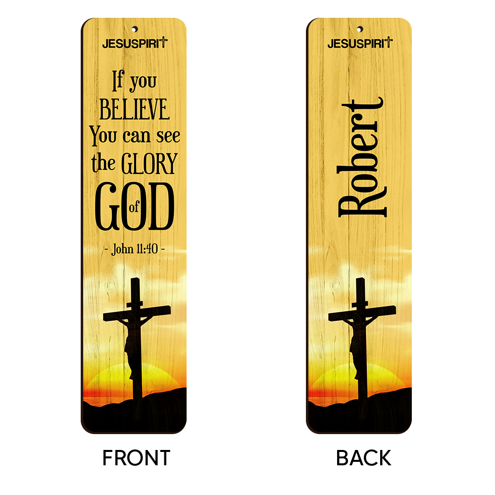 Special Personalized Wooden Bookmarks - You Can See The Glory Of God HN37