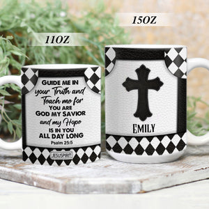 My Hope Is In You All Day Long - Beautiful Personalized Flower White Ceramic Mug NUHN302