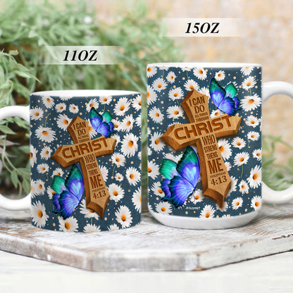 Jesuspirit | Unique Religious Gifts For Friend | I Can Do All Things Through Christ | Philippians 4:13 | Christian Ceramic Mug CCMH782