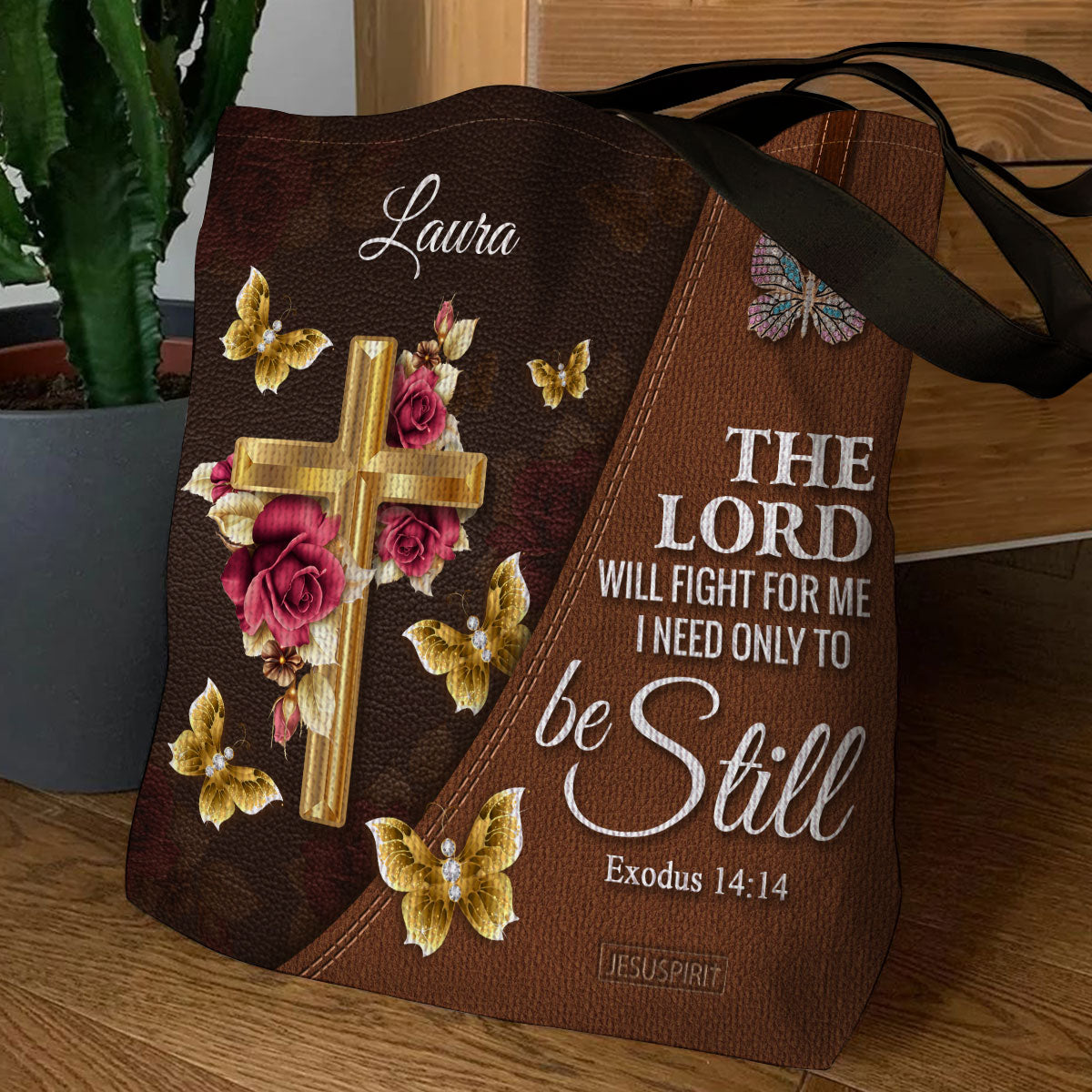 The Lord Will Fight For Me - Beautiful Personalized Tote Bag NUH298