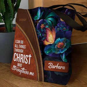 Awesome Personalized Tote Bag - I Can Do All Things Through Christ NUH275