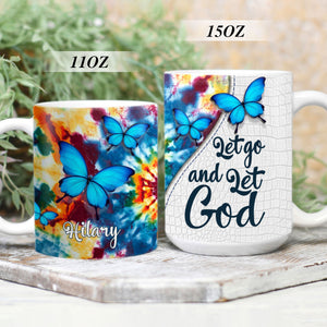 Let Go And Let God - Pretty Personalized White Ceramic Mug H11