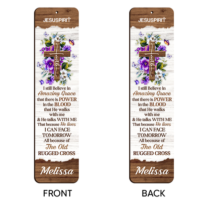 Must-Have Personalized Wooden Bookmarks - I Still Believe In Amazing Grace NUHN145B