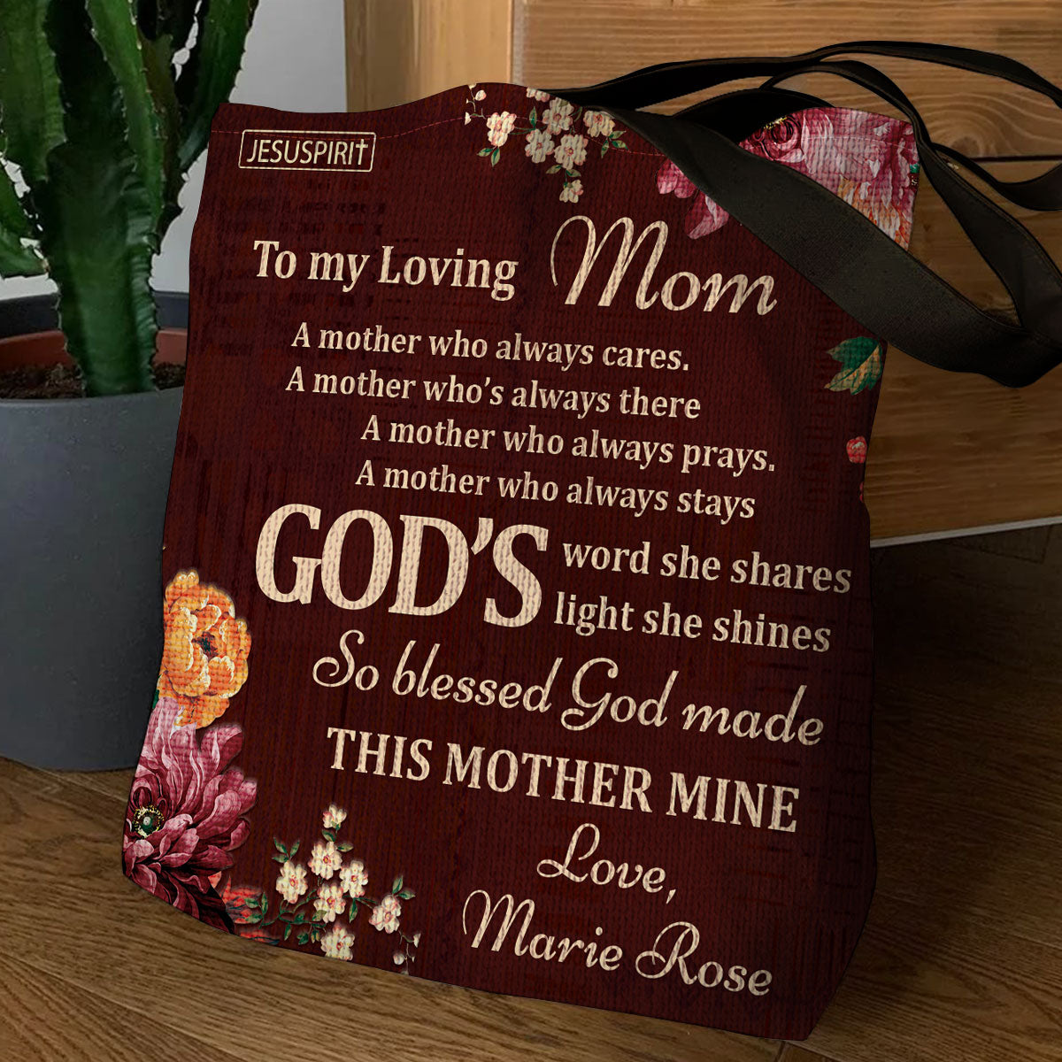 To My Loving Mom - Stunning Personalized Tote Bag NUHN372