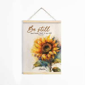 Psalm 46:10 | Jesuspirit Personalized Magnetic Canvas Frame | Inspirational Gift For Her | Be Still And Know That I Am God MCFHN02