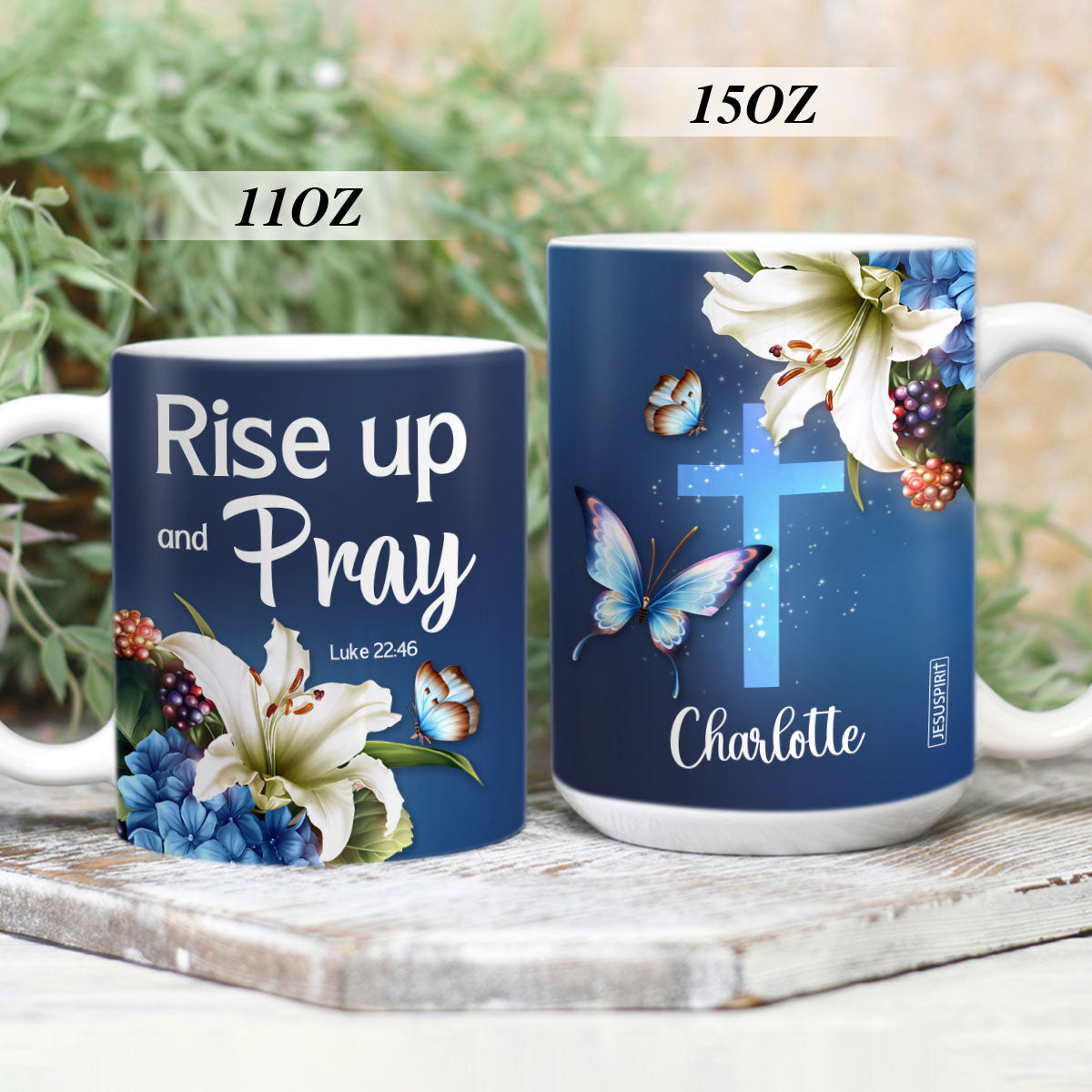 Rise Up And Pray - Beautiful Personalized White Ceramic Mug HN20