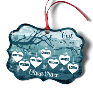 God Calls You Treasured - Special Personalized Christian Aluminium Ornament NUHN185