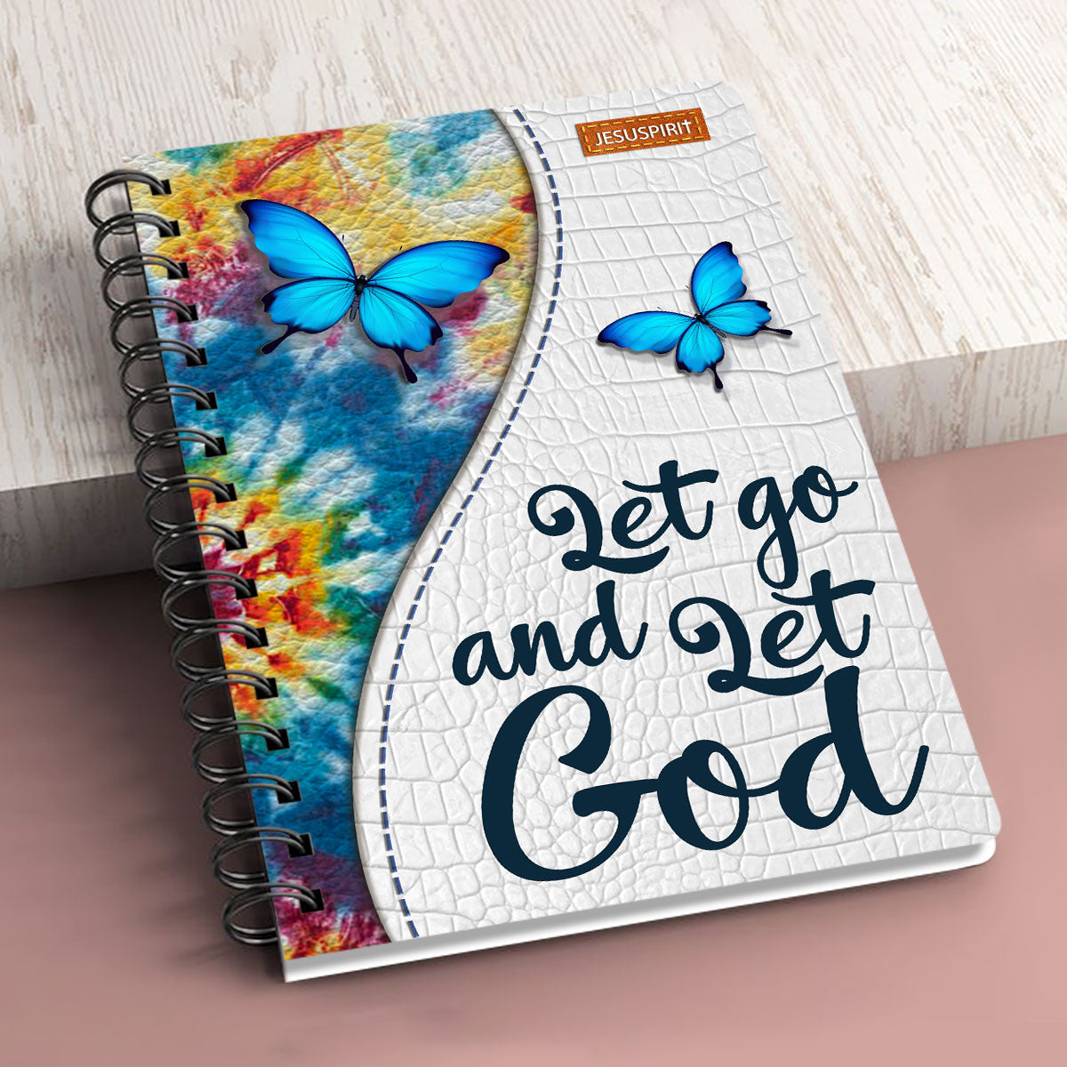 Let Go And Let God - Beautiful Personalized Spiral Journal H11