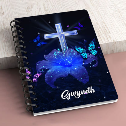 Jesuspirit | Delight Yourself In The Lord | Psalm 37:4 | Personalized Lily Spiral Journal H39