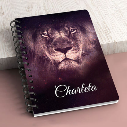 Beautiful Personalized Spiral Journal - There Is Power In The Name Of Jesus H01