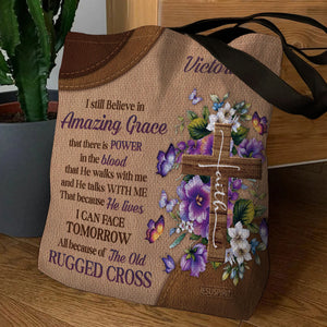Adorable Personalized Tote Bag - I Still Believe In Amazing Grace NUH269