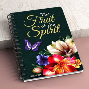 Jesuspirit | Galatians 5:22-23 | The Fruit Of The Spirit | Stunning Flower Spiral Journal | Inspirational Gifts For Christians SJHN648