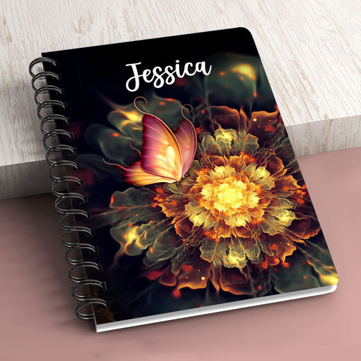 Jesuspirit | Ephesians 3:20 | Stunning Flower Personalized Spiral Journal | Glory To God | Spiritual Gifts For Christians SJH727